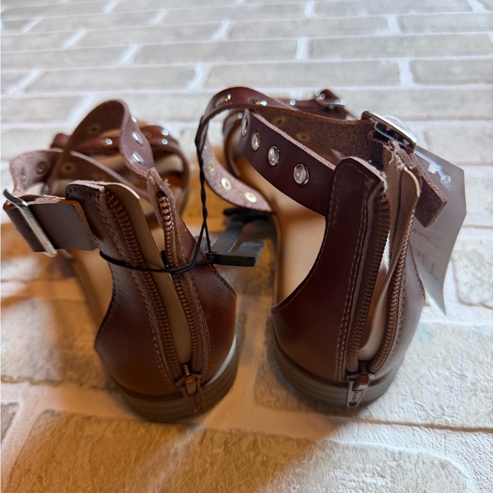Time and Tru Brown Studded Sandals - Picture 4 of 6